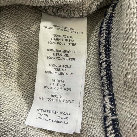 J. Crew top ruffle trim sweatshirt womens Lg - Picture 4 of 6